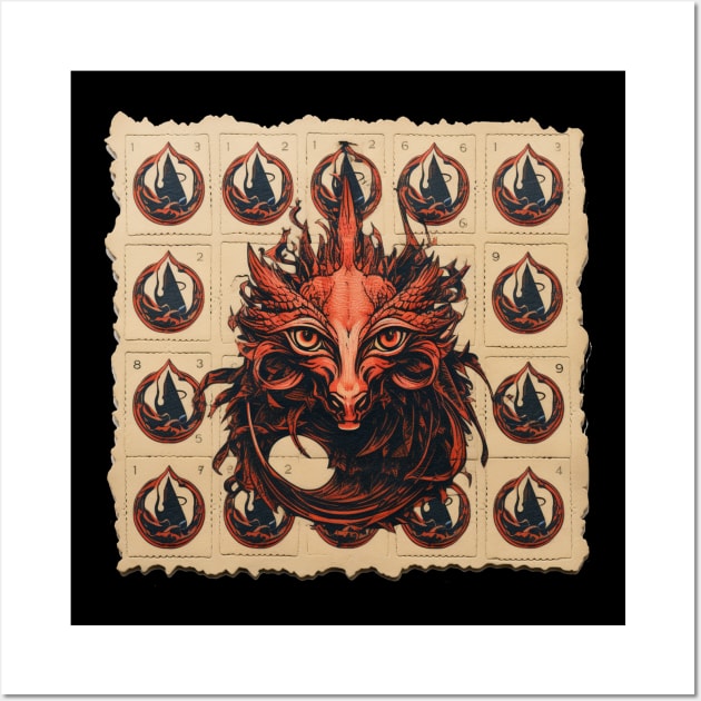 Red Dragon Blotter Wall Art by apsi